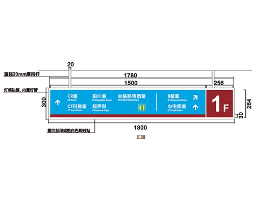 廊坊过道导视牌