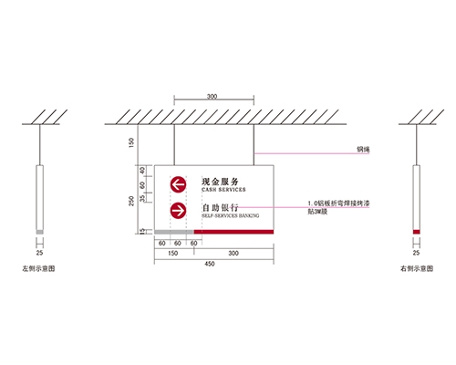 廊坊银行VI标识牌